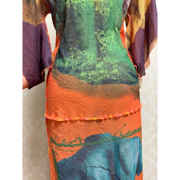 jean paul gaultier Maille kimono style mesh dress - Picture 10 of 12